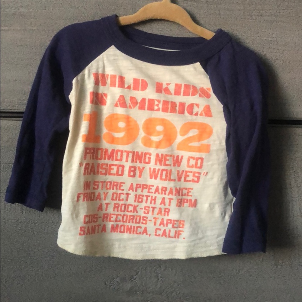 Peek 3-6 month long sleeve graphic T